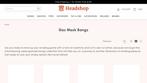 Headshop - Gas Mask Bongs