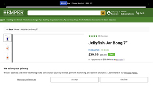 Hemper - Jellyfish Jar Bong