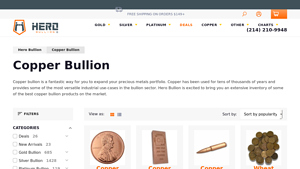 Hero Bullion - Copper Bullion
