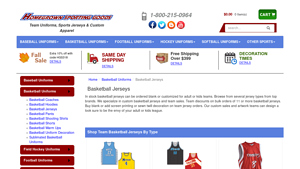 Homegrown Sporting Goods - Team Basketball Jerseys