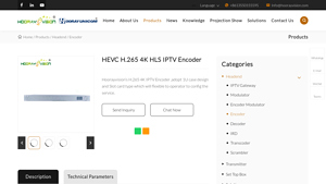 Hooray Unicom - HEVC H.265 4K HLS IPTV Encoder