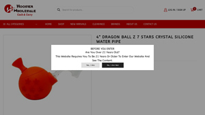 Hoosier Wholesale - 4'' Dragon Ball Z Water Pipe