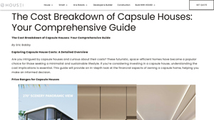 Housei - Capsule Houses