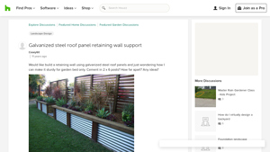 Houzz - Galvanized Steel Roof Panels
