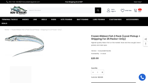 How Ya Reel In Tackle - Frozen Ribbon Fish 2 Pack