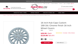Hubcap Mike - 16 Inch Custom Chrome Hub Caps