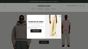Humane Blanks - Premium Apparel