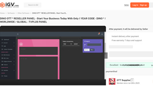 DINO OTT - Reseller Panel