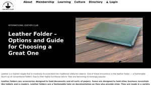 International Leather Club - Stylish Leather Folders