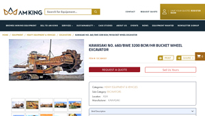 Kawasaki - No. 460/BWE 3200 BCM/Hr Bucket Wheel Excavator