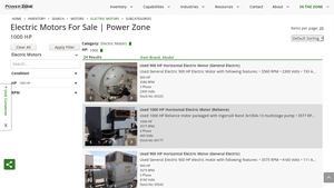 Reliance - 1000 HP Horizontal Electric Motor with Ingersoll Rand Pump