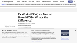 Investopedia - EXW vs. FOB Explained