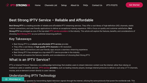 IPTV Stronger - Reliable IPTV Service
