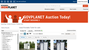 IronPlanet - Portable Toilets for Sale
