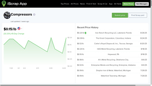 iScrapApp - Compressors Scrap Price