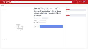 Ishtari - 230ml Rechargeable Electric Water Flosser