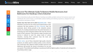 Bastone - Handicap-Accessible Portable Restroom