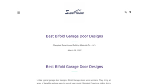 iSuperHouse - Bifold Garage Door Designs