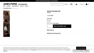 James Perse - Suede Trucker Hat
