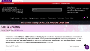 Janet's Closet - CBT & Chastity Collection