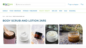Jar Store - Body Scrub and Lotion Jars