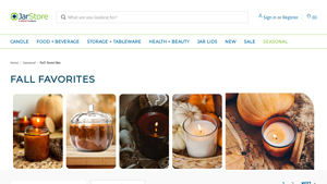 Jarstore - Seasonal Fall Candle Jars