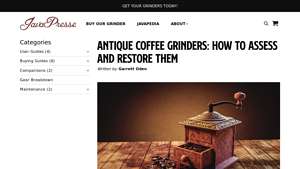 JavaPresse - Antique Coffee Grinders