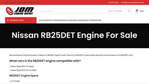 JDM Engine Depot - Nissan RB25DET Engine