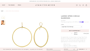 Jennifer Meyer - Large Open Circle Earrings