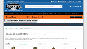 Jensales - Oliver 550 Radiator & Cooling System