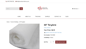 JTS Outdoor Fabrics - 60 Terylene