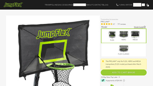 JumpFlex - PROJAM™ Trampoline Basketball Hoop & Net