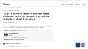 Johnson - 115hp V4 Outboard Motor