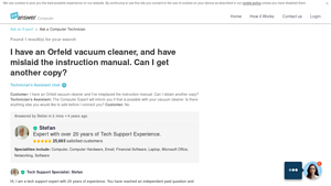 Orfeld - Vacuum Manual Replacement