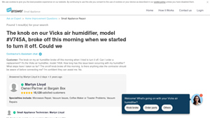 Vicks - Humidifier Model V745A