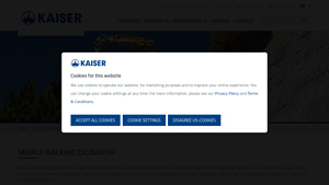 Kaiser - Mobile Walking Excavators