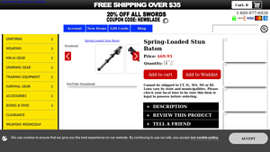 Karatemart - Spring-Loaded Stun Baton