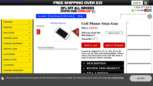 Karatemart - Cell Phone Stun Gun