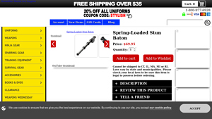 Karatemart - Spring-Loaded Stun Baton