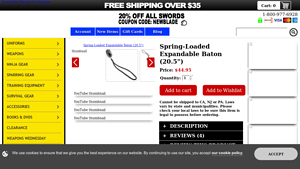 Karatemart - Spring-Loaded Expandable Baton