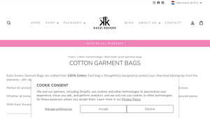 Kazzi Kovers - Cotton Garment Bags