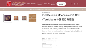 Keewah - Full Reunion Mooncake Gift Box
