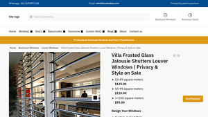 Kenwindow - Villa Frosted Glass Jalousie Shutters