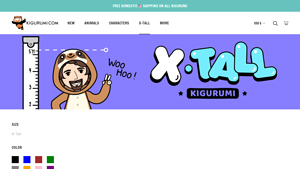 Kigurumi - Adult Onesies in X-Tall Sizes