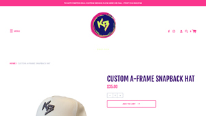 Kit Beast - A-Frame Snapback Hat