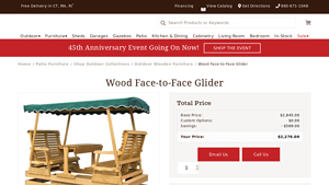 Kloter Farms - Wood Face-to-Face Glider