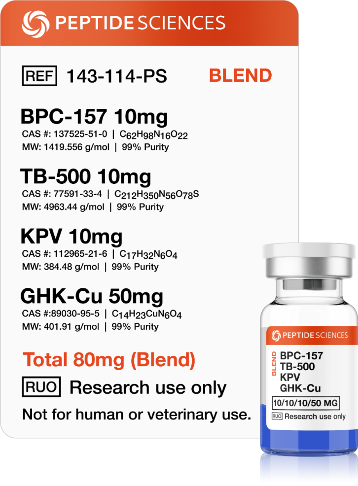 A stock image illustrating klow blend peptide concepts