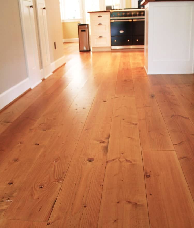 A stock image illustrating knotty pine vinyl plank flooring concepts