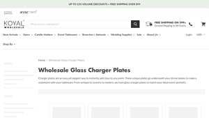Koyal Wholesale - Charger Plates