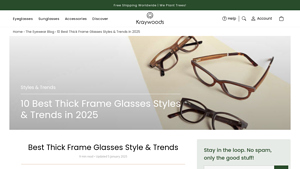 Kraywoods - Handcrafted Thick Frame Glasses